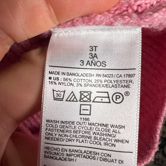 Old Navy girls pink sweater cardigan size 3T - Picture 5 of 5